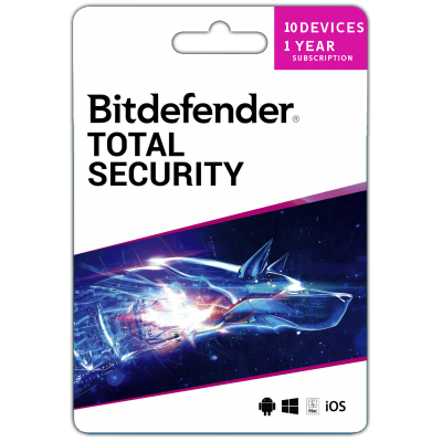 Bitdefender Total Security 10 Pc 1 Year