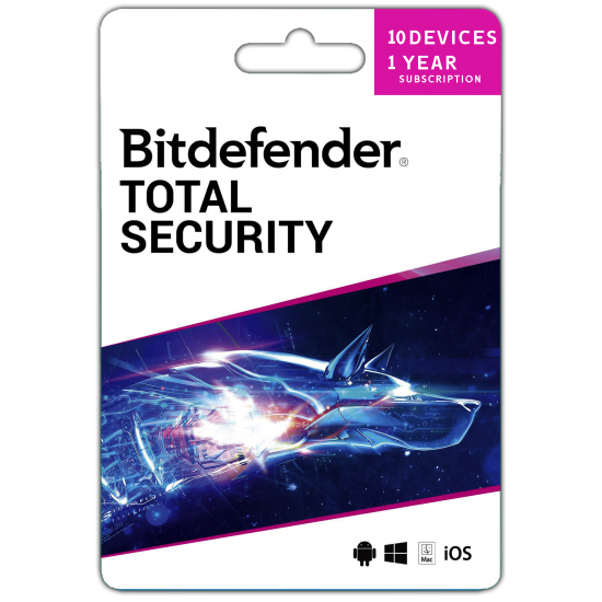Bitdefender Total Security 10 Pc 1 Year