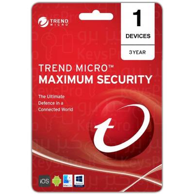 Trend Micro Maximum Security 1 device for 3 years