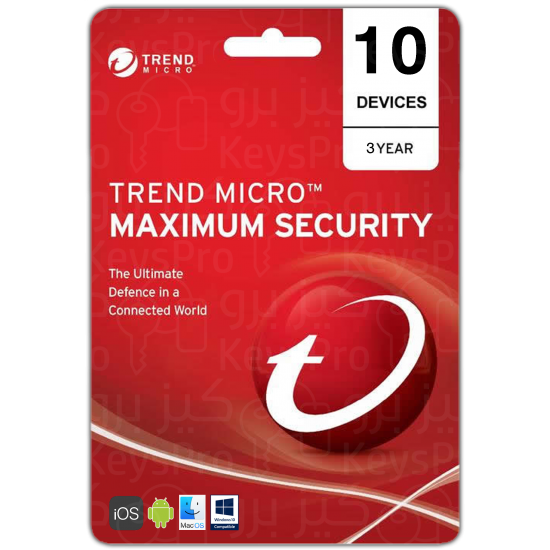 Trend Micro Maximum Security 10 devices for 3 years