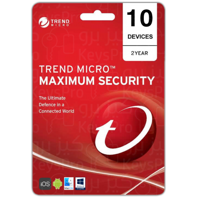 Trend Micro Maximum Security 10 devices for 2 years