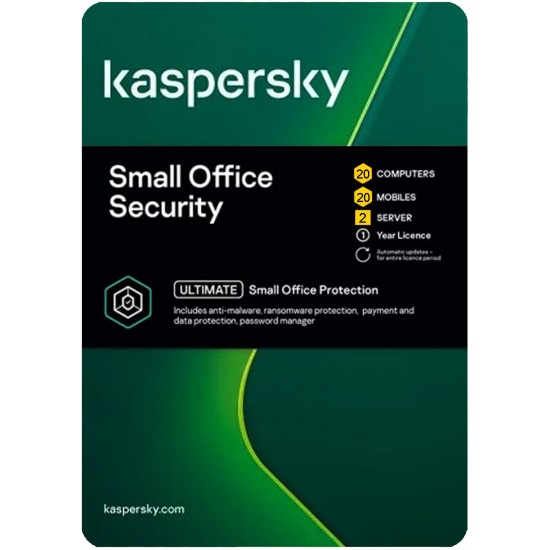 Kaspersky Small Office Security 1 year 20 PC 20 Mobile 2 File Server